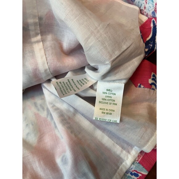 Lilly Pulitzer Top Womens 12 Capri Pink Samba Annabelle Halter Sleeveless Coral - Picture 4 of 5